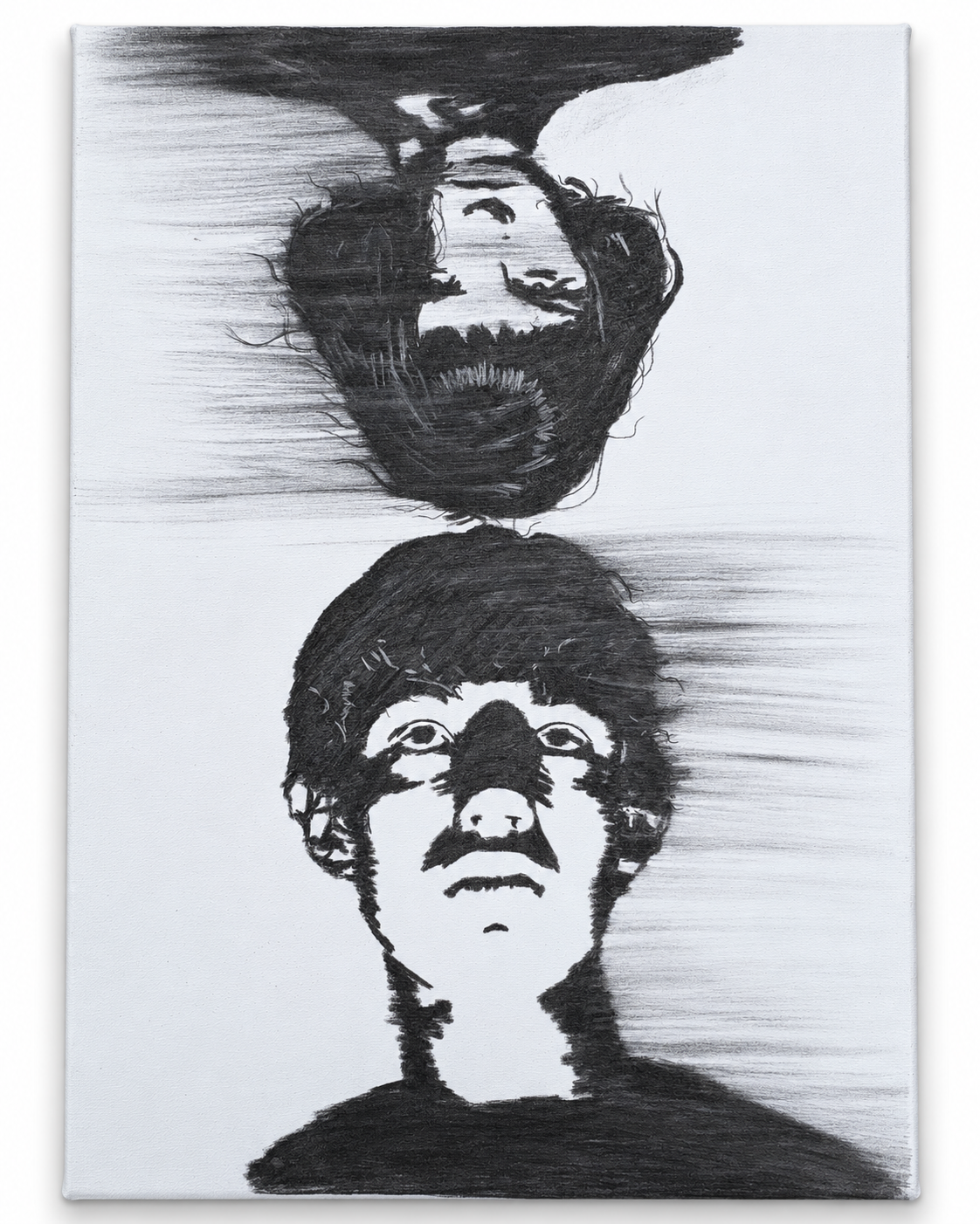 Jaune artwork, man upright — print image reference